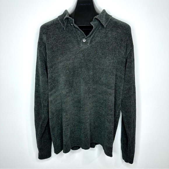 Knightsbridge Dark Grey Pullover Boyfriend Sweater Baggy Oversized Fit Large - Picture 2 of 8